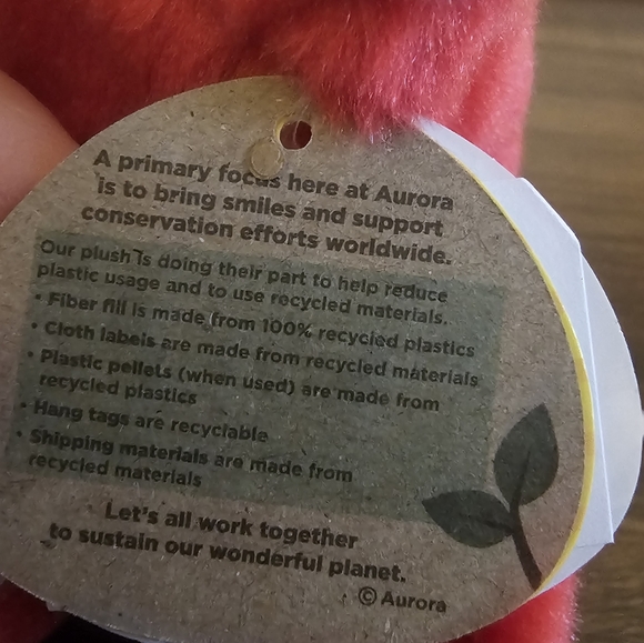 Palm Pal Holly The Stocking Hallmark Aurora Soft Plush 4.5 Inch NEW Christmas - Picture 5 of 10